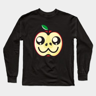 Cute And Funny Kawaii Apple Long Sleeve T-Shirt